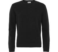 Pull col rond en laine Colorful Standard Classic Merino deep black Noir L