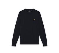 Lyle & Scott - Pull KN2114VC col rond Mélange laine d'agneau Bleu/Gris XL Homme
