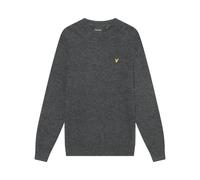 Pull col rond en laine d'agneau Lyle & Scott Blend Gris XL
