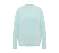 Pull col rond femme Cecil Jacquard turtle Bleu XL