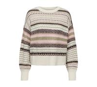 ONLY Pull-over 'ONLArianne' chocolat / pierre / kaki / rosé, Taille XL