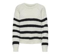 ONLY Pull-over 'Billie' noir / blanc, Taille XL