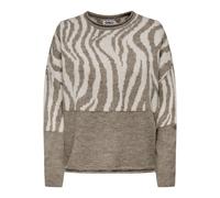 Pull col rond femme Only Jade Animal Gris XL