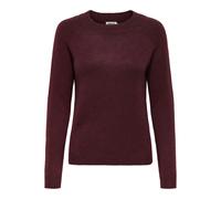 Only Femme Onlrica Life L/S Pullover KNT Noos Pull en Tricot avec Col Rond, Zinfandel, S EU