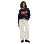 Pull col rond femme Superdry Americana Bleu 2XS