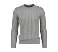 Pull col rond Gant Cable Gris L