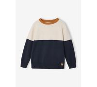 Pull col rond garçon marine 6A