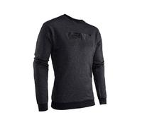 Pull Col Rond LEATT Premium Noir Gris Tissu Technique Élastique