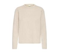 Pull col rond manches longues femme Ichi Luls Beige XL