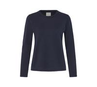 Pull col rond manches longues femme Ichi Luls Bleu XS