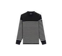 Pull col rond marinière Le Minor Bleu M