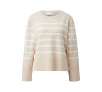 Pull col rond rayÃ© en maille femme COMMA Beige 44