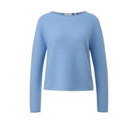 Pull col rond structuré en maille fine femme COMMA Bleu 36