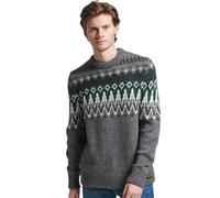 Superdry Fairisle Sweater Gris XL Homme