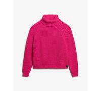 Pull col roulÃ© ample maille femme Superdry Rose M