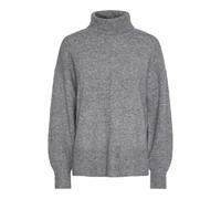 Pieces Pull Malou Col montant Gris Taille S Femme