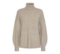 Pull Col roulÃ© femme Pieces Malou Gris XL
