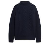 Superdry Merchant Cable High Neck Sweater Bleu 2XL Homme