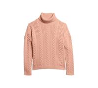 Pull Col roulÃ© Ã Ã©paules tombantes femme Superdry Rose L