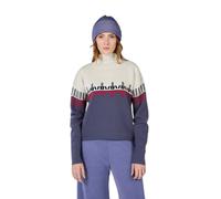 Pull col roulé à motifs femme Rossignol Bleu S