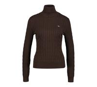 Pull col roulé en maille de coton stretch femme Gant Marron XS