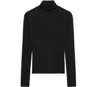 Pull col roulé en merinos femme KnowledgeCotton Apparel Noir S