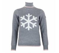 Pull col roulé femme Peak Mountain Aflake - gris chine - L