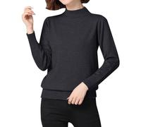 Pull Col Roulé Femme Pull Ample - Vetement Chaud Hiver Chauve-Souris à Manches Longues Gros CâBle Tricot Surdimensionné Streetwear Couleur Unie DéContracté Coupe Classique
