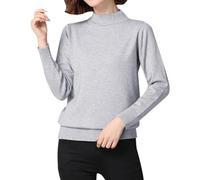 Pull Col Roulé Femme Pull Ample, Vetement Chaud Hiver Chauve-Souris à Manches Longues Gros CâBle Tricot Surdimensionné Streetwear Couleur Unie DéContracté Coupe Classique