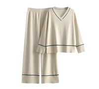 Pull Col Roulé Femme, Pullover Femme ÉLéGant Ensemble Deux PièCes Tricot Confortable Nouvelle Automne Hiver 2024 Mode DéContractéE