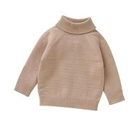 Pull Col Roulé Fille Pull Grande Taille, Vetement Chaud Hiver Manches Longues Basique Et Polyvalent LéGer Chic Et ÉLéGant Confortable Qualité SupéRieure Couleur Unie