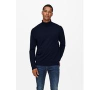 Pull col roulé fin en tricot pour hommes O&S manches longues chemise de base ONS