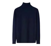 Pull Col Roulé Homme Cotton Pull Laine, Ajusté Manches Longues Thermal Pullover Basique Couleur Pure Sweater Chauds Doux Pulls Casual Slim Fit Activités Hiver