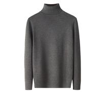 Pull Col Roulé Homme Grande Taille- Pull Chaud Tricot Décontracté Couleur Unie Coupe Slim Sweater Confortable Chic Basique Passe-Partout Tempérament Chandail pour Automne Hiver Streetwear