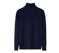 Pull Col Roulé Homme Grande Taille- Pull Chaud Tricot Décontracté Couleur Unie Coupe Slim Sweater Confortable Chic Basique Passe-Partout Tempérament Chandail pour Automne Hiver Streetwear