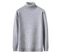 Pull Col Roulé Homme Grande Taille, Pulls Homme Tricoté Manches Longues Chandails Couleurs Pures Décontractés Sweater Pull-Over Chaude Chic et élégant Ample Slim Fit Maille Tendance Sweaters