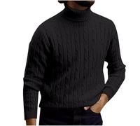 Pull Col Roulé Homme Pull Hiver, Casual Basic Pull pour Homme, T-Shirts à Manches Longues, Basique Pullover Pulls Chauds, Casual Slim Fit Pull Tricotés Thermique Pulls Pullover Sweat