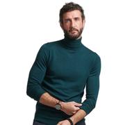 Superdry Studios Merino Roll Neck Sweater Vert 2XL Homme