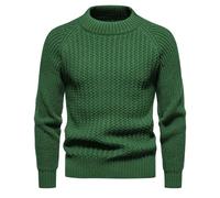 Pull Col Roule pour Homme, Polo Sweater Homme, Sweat-Shirt Loisirs Et Mode Simple Classique Décontracté Manches Longues Chandail À Col Rond Automne Et Hiver Chaude Lâche Sweatshirts Tricot Slim Fit