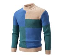 Pull Col Roule pour HommeSweatshirts Homme LegerChandail Décontracté Slim Fit Loisirs Et Mode Tricot Hauts Simple Classique Chaude Lâche Épaisse Sweat-Shirt Manches Longues Automne Et Hiver