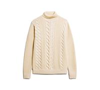 Superdry Merchant Cable High Neck Sweater Beige XL Homme
