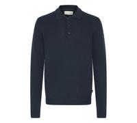 Pull col V Blend deno Bleu L