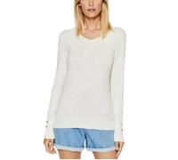 Guess, Femme, Tops, Blanc, Taille: 38 FR Haut en Tricot de Coton Blanc