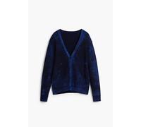 Pull col V Desigual Scratch Bleu S