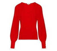 Pull col V droit - MORGAN - Femme - Rouge M