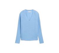 Pull col V en maille femme Tom Tailor Bleu L