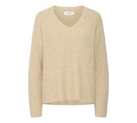 Pull col V femme b.young Omea Marron M