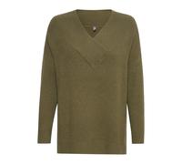 Pull col V femme CULTURE Olivia Vert S