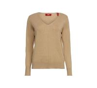 Pull col V femme Esprit Beige 2XS