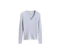 Pull col V femme Gant Classic Bleu L